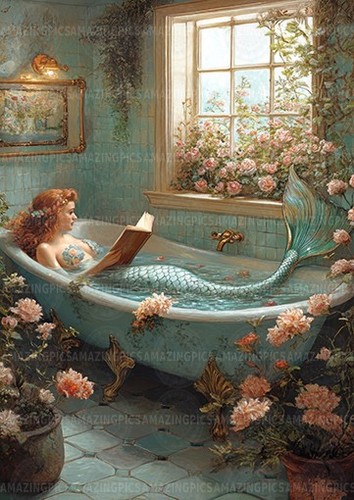 Mermaid art print - art,