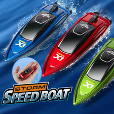 Mini RC High Speed Racing Boat Dual Motors 2.4G Remote control Pool Bath Gift