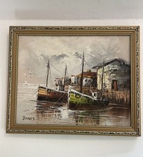 W. Jones Vintage Signed Oil