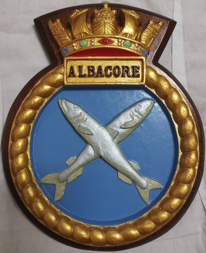 Hms albacore ship - hms, crest