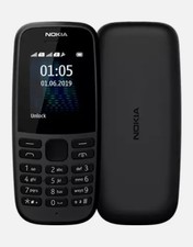 Nokia 105 Dual Sim Brand New Black Unlocked 4th Edition + £10 Top-Up