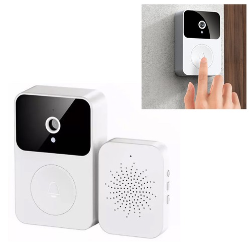 White smart video doorbell - doorbell, x9