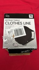 Quebec 15m Heavy Duty Retractable Washing Line Wall Mounted (Box damaged)