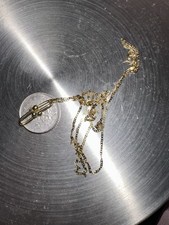 Real Gold 18 Karat - Hallmarked - Hardware pendant - Saudi Gold - 18 Inches