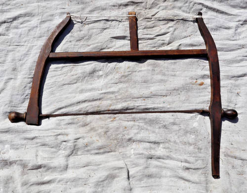 Antique large wooden frame bow - frame,