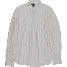 Isabella Oliver White Ruffle Collar Blouse