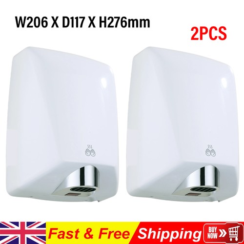 White hand dryer automatic - white,