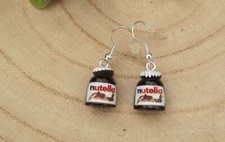 Novelty Acrylic Nutella Hook  Earrings- Nice Gift