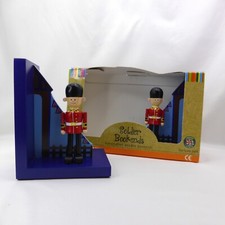  Wooden Soldier Bookends Handcrafted Orange Tree Toys New With Imperfection