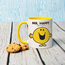 Men porcelain mug happy - mug, mr