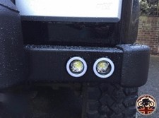 LED DRL x2 Angel Eye Halo Fog Light Lamp Land Rover Defender 4x4 2.5"FOG