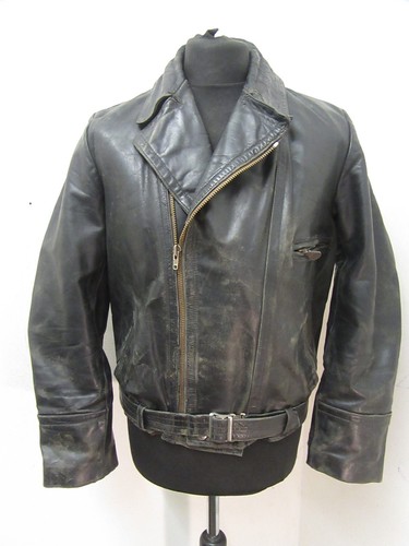 Vintage leather motorcycle - leather,