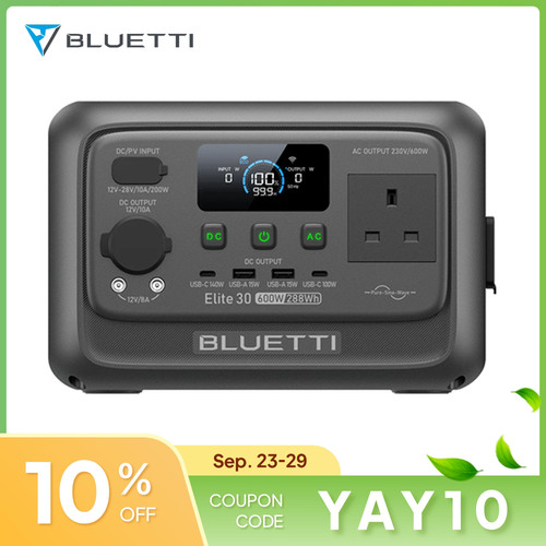 Bluetti elite 288wh - elite, 30
