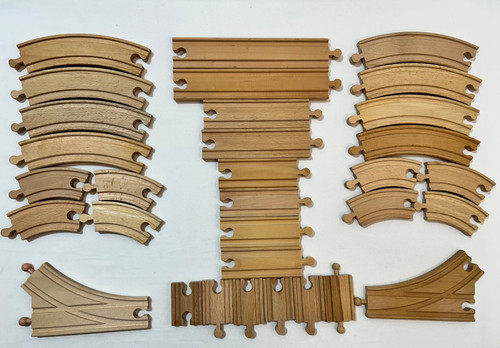 Wooden train track set - track, of