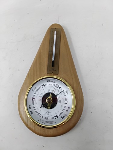 Vintage wooden aneroid - vintage,