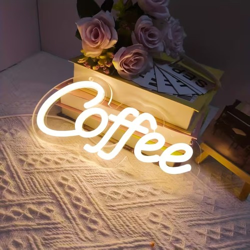 Neon coffee sign led - coffee,