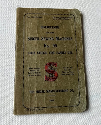 1932 instructional booklet for
