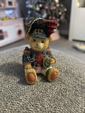 Vintage Artmark Ceramic Marching Band Teddy Bear 9cm Tall