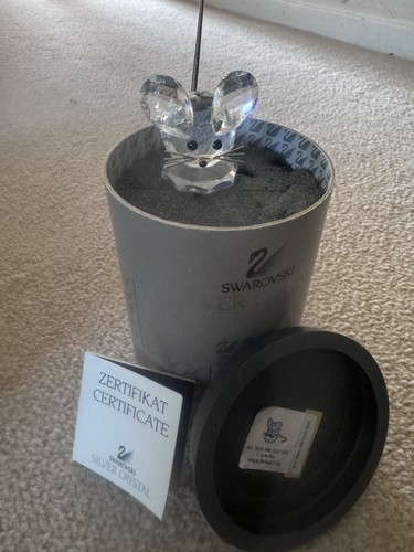 Swarovski crystal mouse with - crystal,