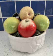 Vintage Retro Mid Century Fruit Bowl 6 inches wide Large Colourful Not Faded 