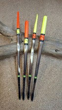 4 X Hand-made Porcupine Quill Fishing Floats by Black Bottom Floats.       (063)