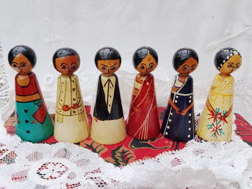 Set indian folk - folk, hand