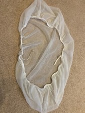 Vintage 1960s Pram Safety Net fine mesh Nylon Elasticated 66 x 36 cm Prop/tv