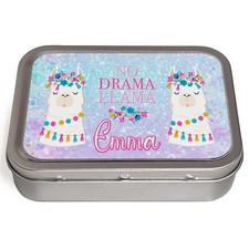 Personalised Tobacco Tin Ladies 2oz Pretty Baccy Pill Storage Cigarette Birthday