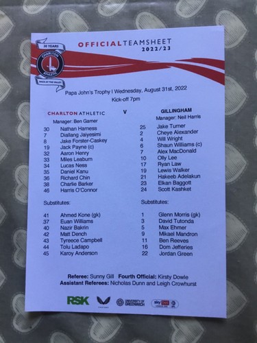 Charlton athletic gillingham - v,