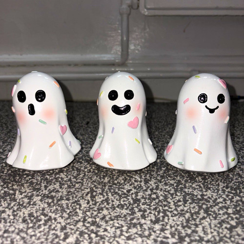 Set white ghost - of, figurines