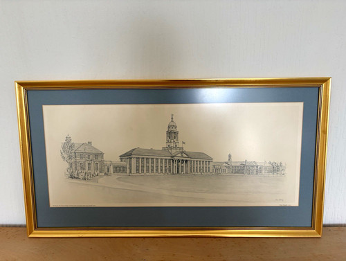 John western framed signed - western,