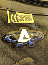 Akita Women's Black Leather Motorcycle Trousers Size 12. New Without Tags or Box