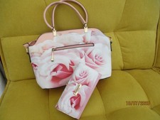 ted baker handbag floral pink with matching purse