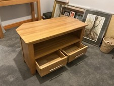 solid oak tv unit