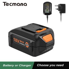 8Ah 18V/20V Li-ion Battery/Charger for Worx WA3520 WA3525 WA3575 WA3578 WA3511