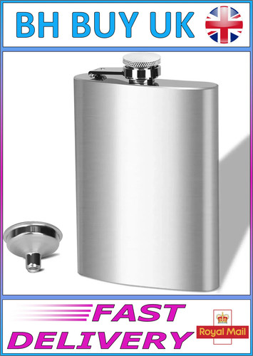 Stainless steel hip flask 4oz - steel,