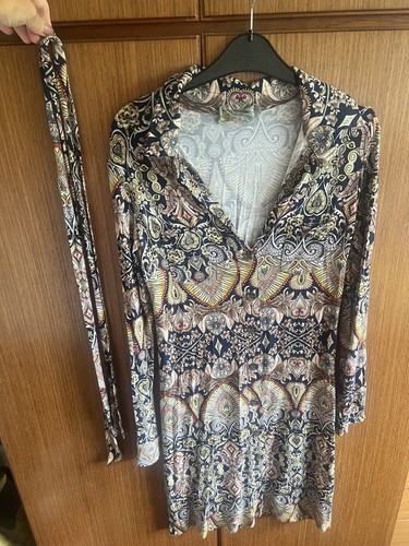 Stretchy paisley pattern dress - paisley,