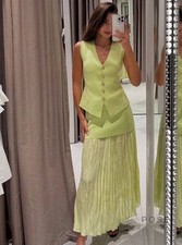 ZARA COMBINED PLEATED kNIT