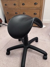 Ergonomic Black Saddle Seat