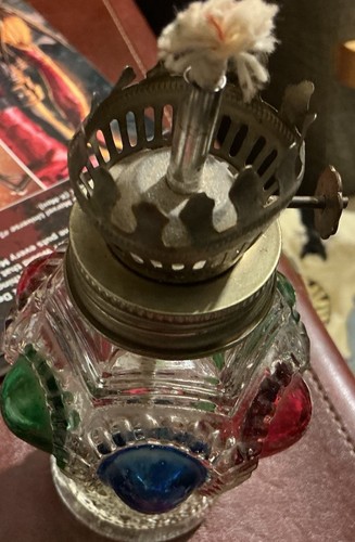 Vintage coloured glass mini - glass,
