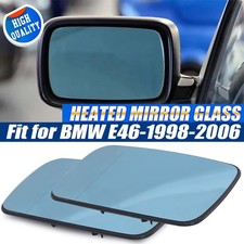 2x Wing Mirror Glass Set Blue