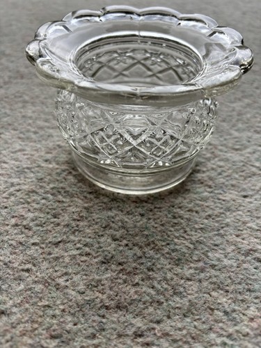 Vintage pressed glass trinket - glass,