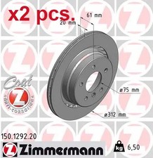 X2 PCS REAR BRAKE DISC ROTOS