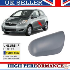 FOR TOYOTA YARIS 2006 – 2011 DOOR WING MIRROR COVER PRIMED PASSENGER SIDE LEFT
