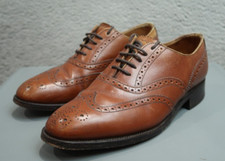 Milward & Turner Shoes Mens Size UK 7 Brown All Leather Oxford Brogue