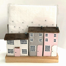 Wooden Napkin Holder, Cottage Letter Rack, Handmade Wood Letter Holder Tray Gift