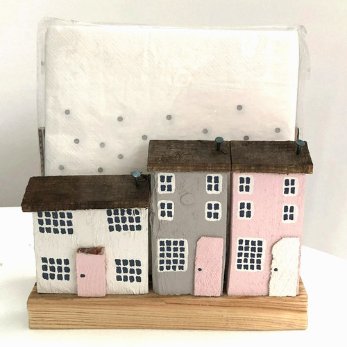 Wooden napkin holder cottage - wooden,