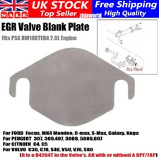 EGR Valve Blank Plate For Ford PEUGEOT 2.0 TDCi Mk4 Mondeo Focus C-Max S-Max UK