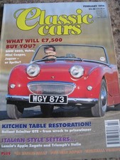 CLASSIC CARS FEB 1994 RELIANT