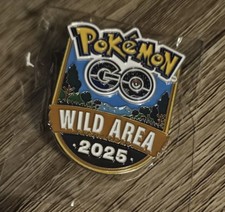 Pokémon Go Wild Area 2025 Official Pin Badge Brand New Sealed